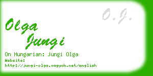 olga jungi business card